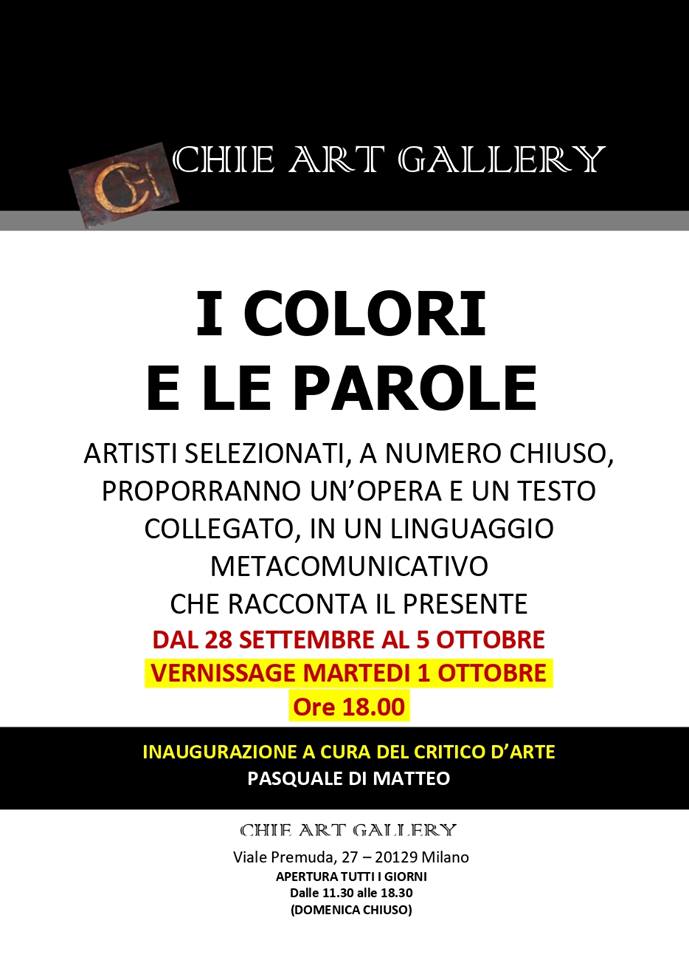 Vernissage Chie Art Gallery - I Colori e le Parole - Milano - Anno 2019